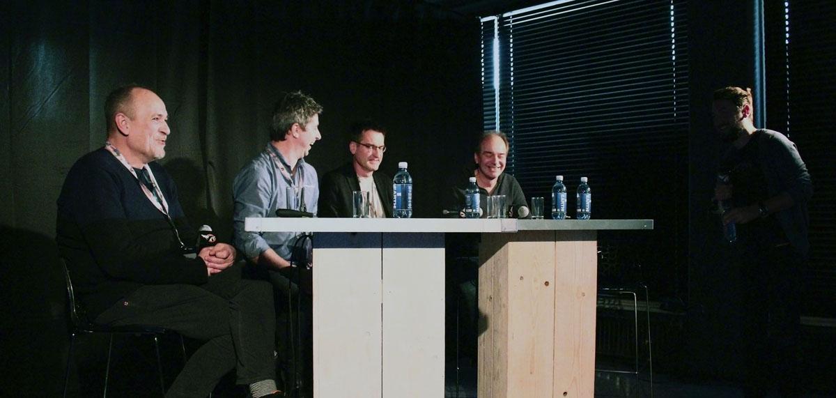 The managers of Liveurope steering committee, Steen Jørgensen (VEGA), Olivier Toth (Rockhal), Dirk De Clippeleir (Ancienne Belgique), and Volker May (FZW), discussed the importance of EU support for live music venues and the artistic exchange between countries