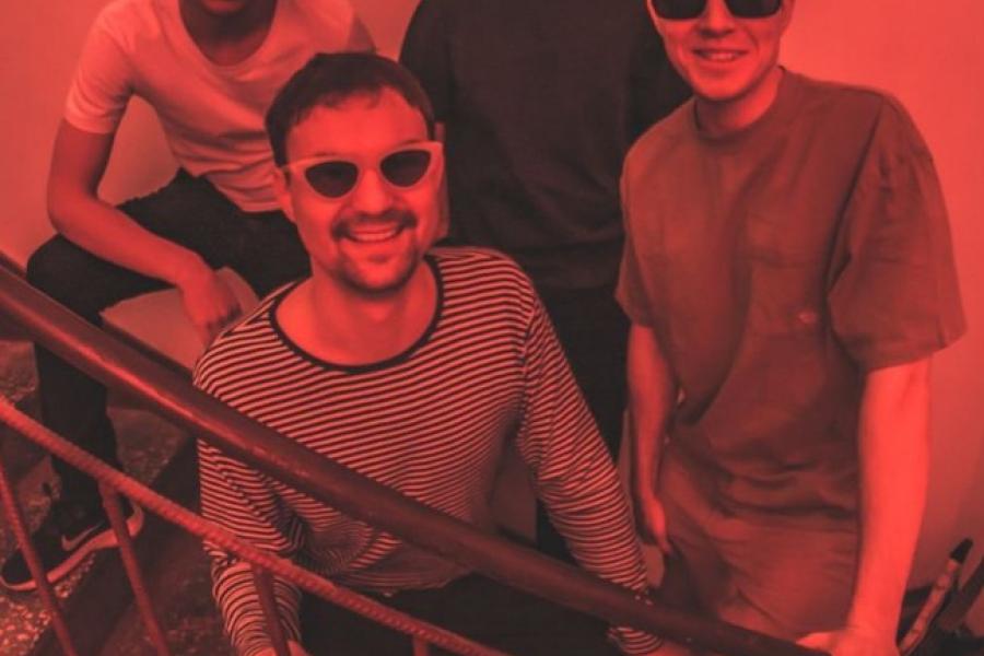 I3 Dnipra posing in red light